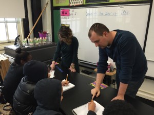 Billy Matthews and Sarah Sullivan delivering STEM-enhanced Social Studies curriculum at Innovation