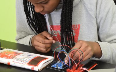 Innovation students building physical computing devices